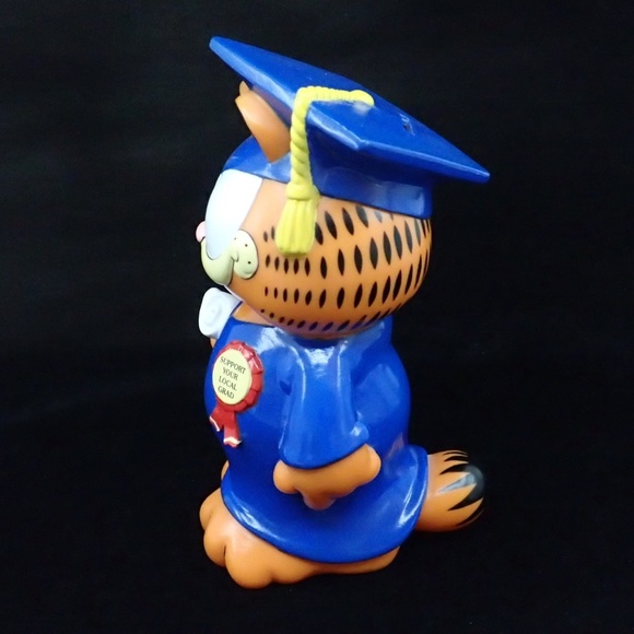 Garfield Graduate Coin Piggy Bank - EUC - Picture 2 of 6